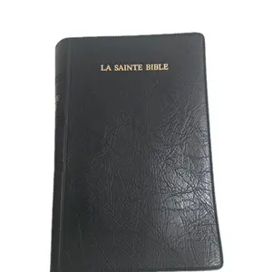Regular French Bible Segond 1910 Black Hardcover Handheld Size Red Letter Unabridged Haitian Creole Version Personal Reading Spiritual Service Gift Ideyal Tradiksyon Nouvo Testaman Lekti