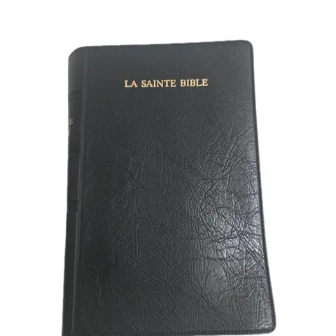 Regular French Bible Segond 1910 Black Hardcover Handheld Size Red Letter Unabridged Haitian Creole Version Personal Reading Spiritual Service Gift Ideyal Tradiksyon Nouvo Testaman Lekti