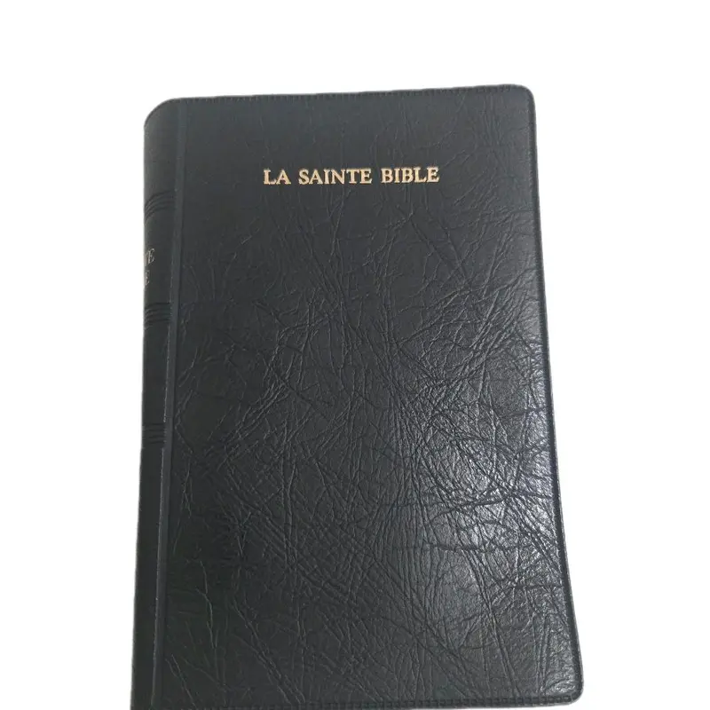 Regular French Bible Segond 1910 Black Hardcover Handheld Size Red Letter Unabridged Haitian Creole Version Personal Reading Spiritual Service Gift Ideyal Tradiksyon Nouvo Testaman Lekti