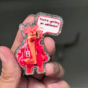 admissions badge reelDesign Glitter Finish and Character Icons for Everyday Use