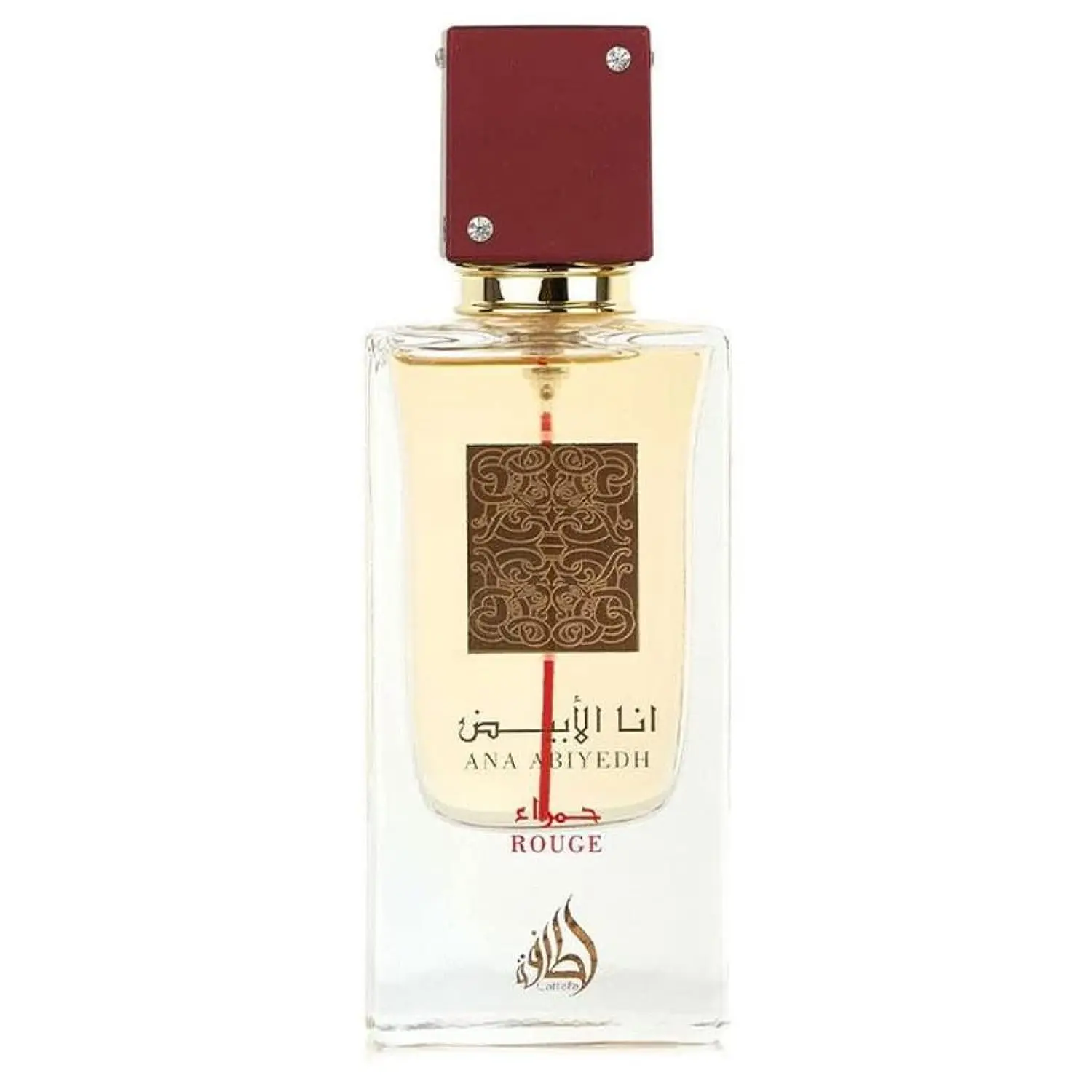 Lattafa Ana Abiyedh Rouge Unisex Eau de Parfum Spray - 2.0 Oz Woody Spicy Fragrance, Fragrance That Starts With A