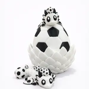 Soccer Dragon Egg Collectible – For Soccer Fans, Kids & Collectors – Desk Decor, Shelf Display & Room Accent – Unique Birthday & Game Day Gift outdoorfun