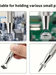 Precision 4 Claw Jewelry Tweezers for Gemstones, Diamonds, Beads, Small Parts, Toothless Design, Multifunctional Pliers for Jewelry Making