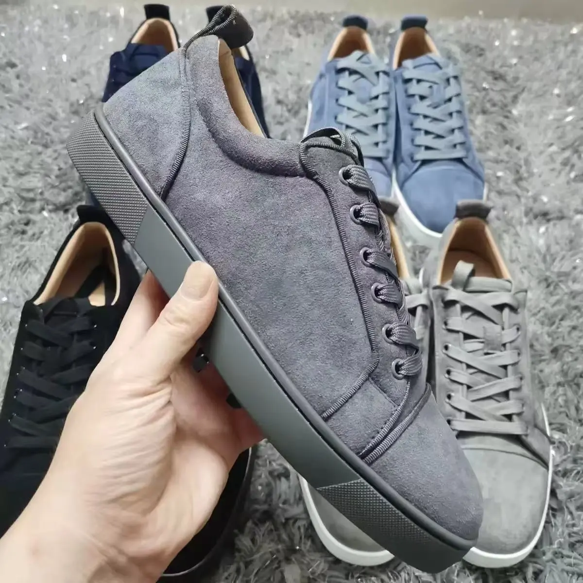 Dark gray smooth surface