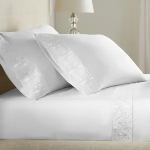 Ariane White Sheet Set | 100% Certified Giza Egyptian Cotton