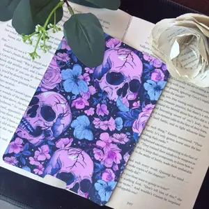 Skull Clear Case Card stock insert for kindle, multiple sizes Tablet Cover Aesthetic Computer Casing smut reader