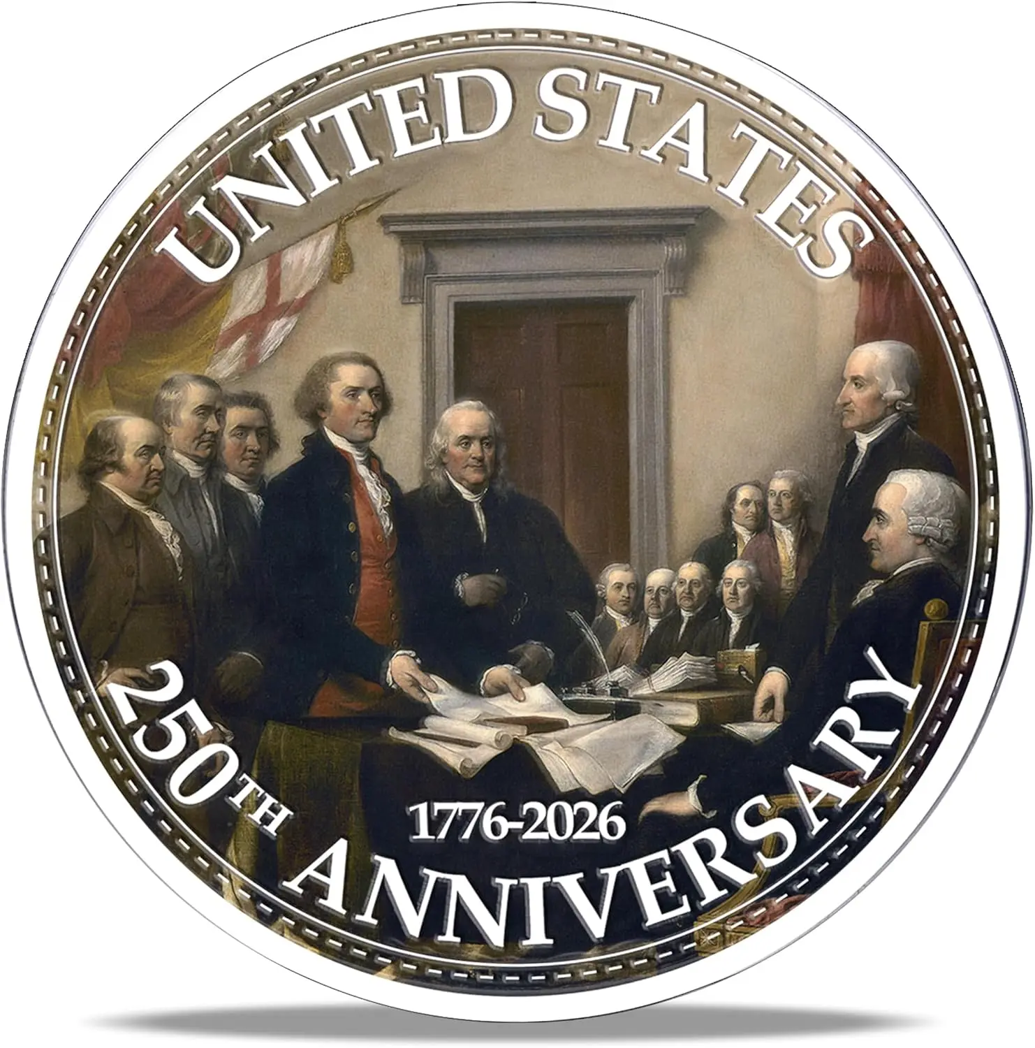 250th Dependence coin sliver