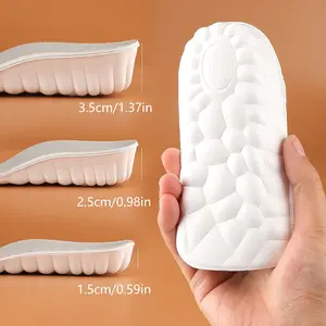 Breathable Ergonomic Shoe Insoles – Comfortable Foot Support, Soft Wool Absorbent Insole for Sports & Work, Soft Cushioning height boosters