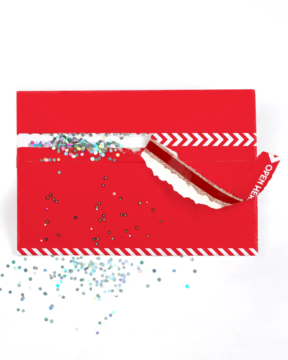 Red Glitter Trap Envelope (1-Pack) Red Glitter Trap Envelope (1-Pack)