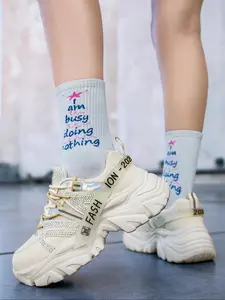 Women's Fashionable Solid Color Lace Up Front Work Safety Shoes, Casual Comfortable Breathable Lightweight Sports Shoes, safety sneakers, Female All-match Round Toe Shoes for Daily Wear, Closed