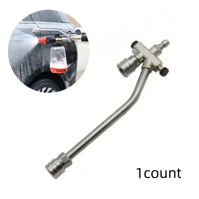 4000PSI High Pressure Car Wash Wand For Foam Cannon, Stainless Steel Dual Lance Pressure Washer Wand With 1/4 Quick Connect, Car Wash Tool
