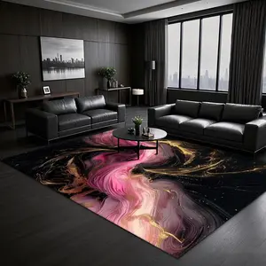 Abstract Art Pattern Floor Mat, Creative Design Non-slip Floor Carpet, Decorative Area Rug for Home Living Room Bedroom, Home Decor