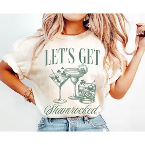 Lets Get Shamrocked St Patricks Day Shirt, Funny Saint Patricks Day Drinking Shirt, St Pattys Day Pub Crawl Shirt, St Patricks Day Tshirt