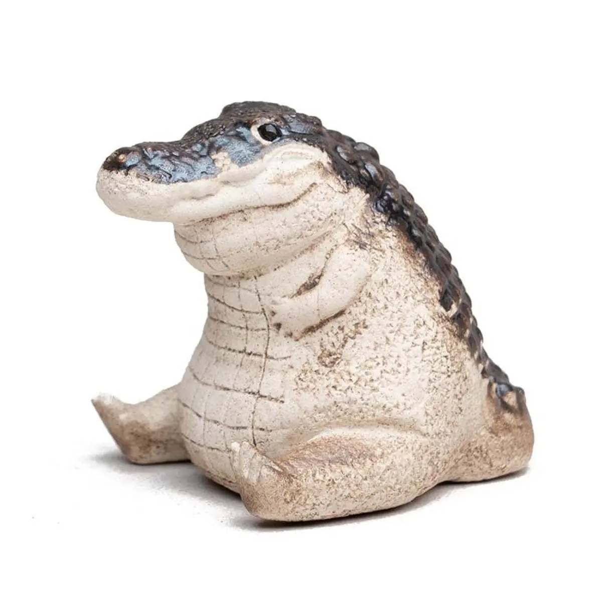 Greg Crocodile Baby Resin Figurine - Home Decor Garden Ornaments, Small Crocodile Sculpture for Home Supplies Display