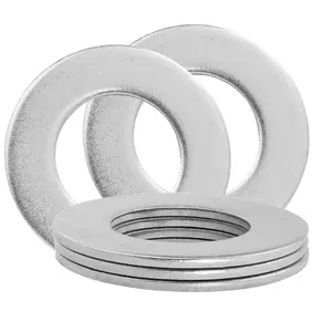 1-1/4" Stainless Steel Flat Washers - 2-1/2" Outside Diameter, 304（18-8） Stainless Steel Washers Metal Washer for Screws Bolts, Pack of 5