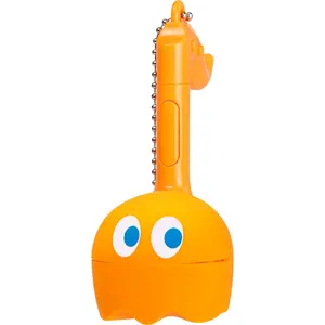 Otamatone Melody PAC-MAN [Clyde] Portable Mini Size Keychain with 11 Pre-Programmed Songs - Musical Electronic Toy from Japan by Maywa Denki