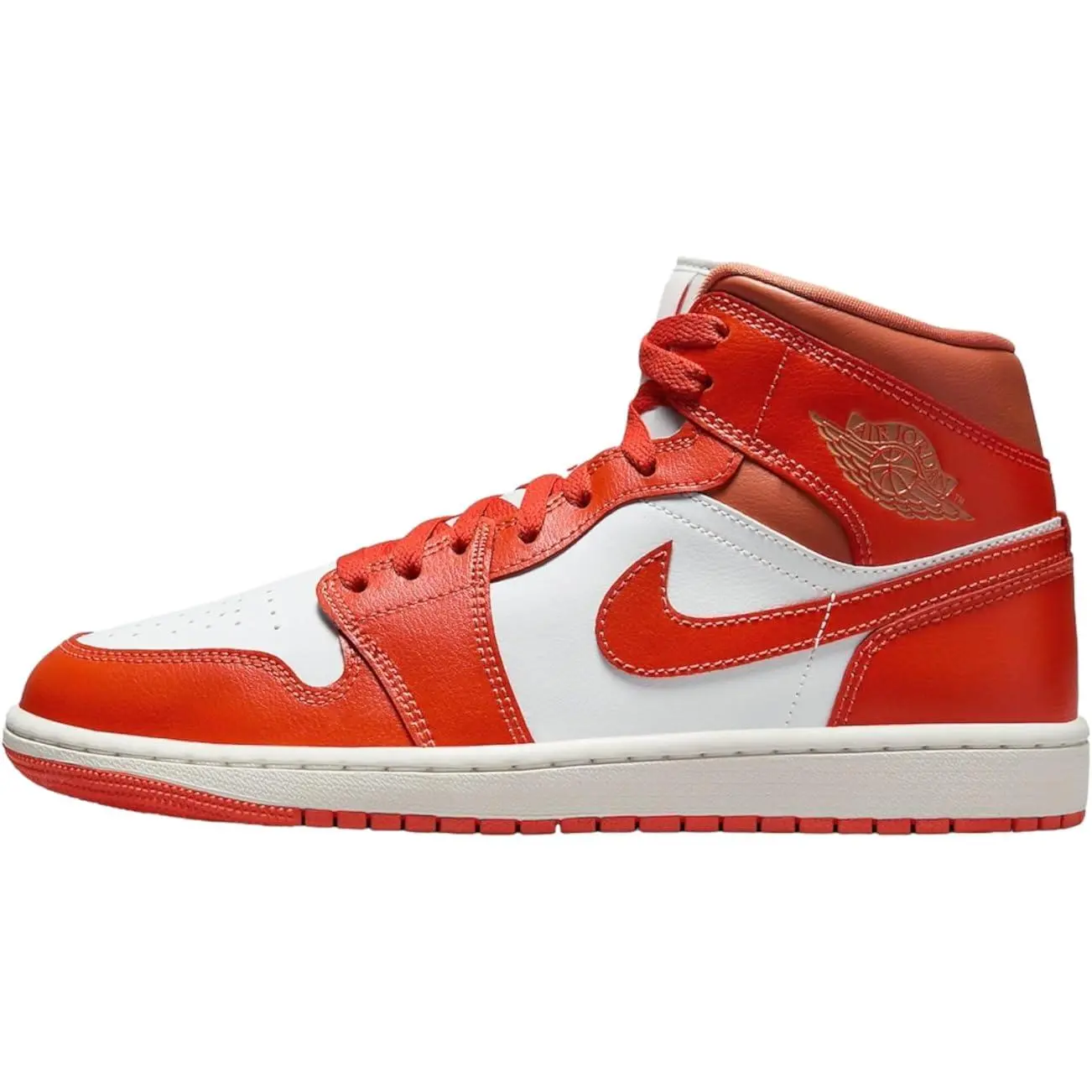 Women's Jordan 1 Mid Summit White/Cosmic Clay (BQ6472 108)
