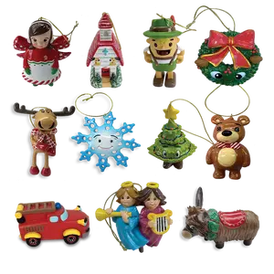 Oliver the Ornament Deluxe Christmas Ornament Collection - 12 Hand-Painted Ornaments Including Belle Marley & Joan & More with Free Logo'd Ornament