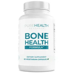 Bone Health Formula by PUREHEALTH RESEARCH - Calcium and Magnesium Supplement - Bone Strength Supplements with Plant Based Calcium Citrate, Potassium Magnesium - Bone & Joint Vitamins for Women & Men - 150 Capsules Healthcare Fitness Dietary