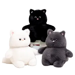 Plush Cat Doll, Soft Cute Cartoon Plush Toy, Adorable Animal Shaped Pillow Ornament, Home Decoration Children's Companion Toy