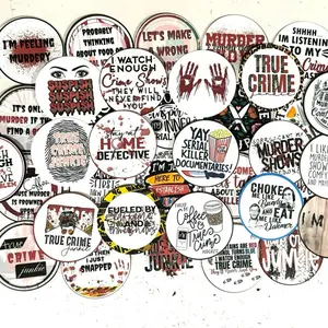 True Crime cardstock freshie inserts