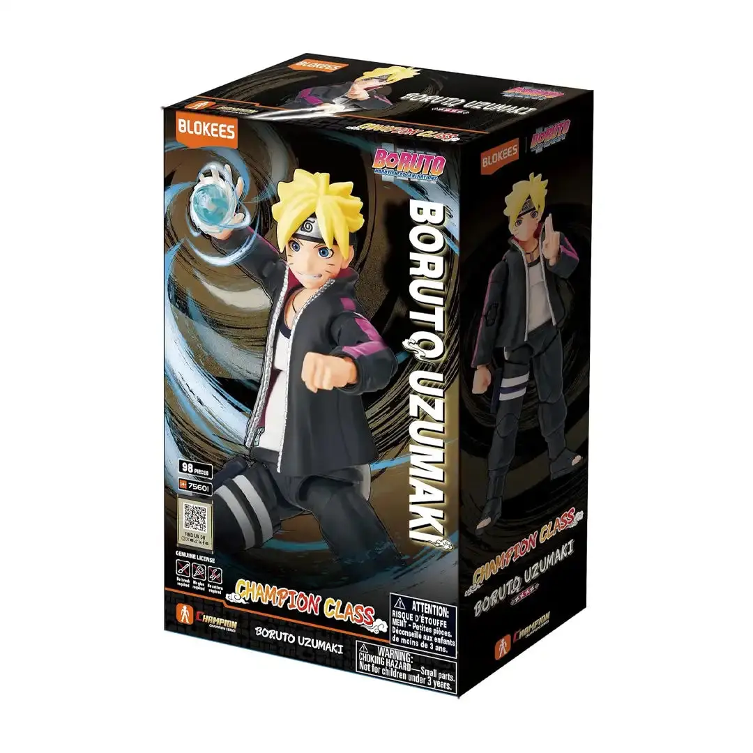 Blokees Naruto Boruto Uzumaki DIY Build Building Toyset, Unisex Collectible Doll for Toy Collector Lifestyle, Hobby Enthusiasts' Display Toy