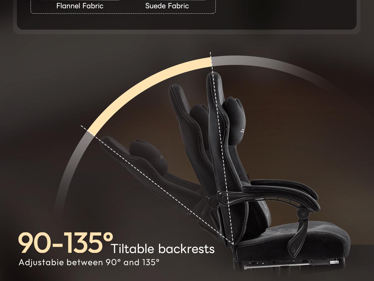 Dowinx Gaming Chair with Heated Massage Lumbar Support,Big and Tall Fabric Gaming Chairs for Adults with Footrest, Ergonomic Computer Game Chair with Poket Spring Cushions, 350lbs Dowinx Gaming Chair with Heated Massage Lumbar Support,Big and Tall Fabric Gaming Chairs for Adults with Footrest, Ergonomic Computer Game Chair with Poket Spring Cushions, 350lbs