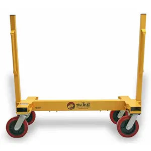 212 MAIN Troll 1270 Heavy Duty Wagon - Portable Drywall Handling Cart, Hourglass Shape, Modern Design, 44x22x48 in Dimensions, Flatbed Mode