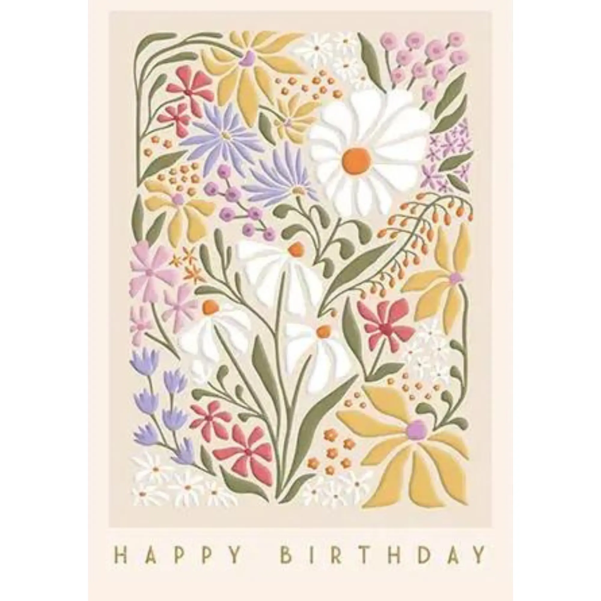 Birthday Greeting Card: Wildflowers