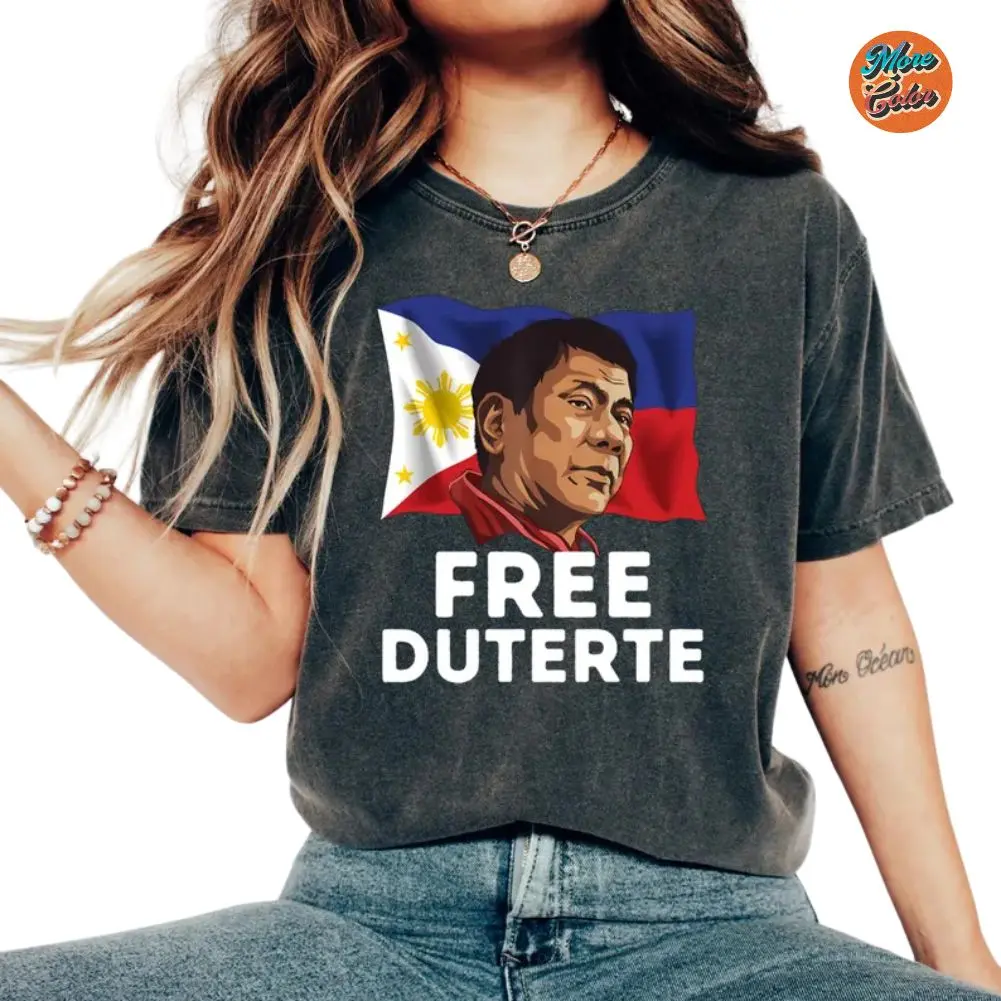 Free Duterte Supporter Shirt, Philip President Support Duterte Tshirt, Gift for Men, Gift for Women, Crew Neck T-shirt, Trending T-shirt