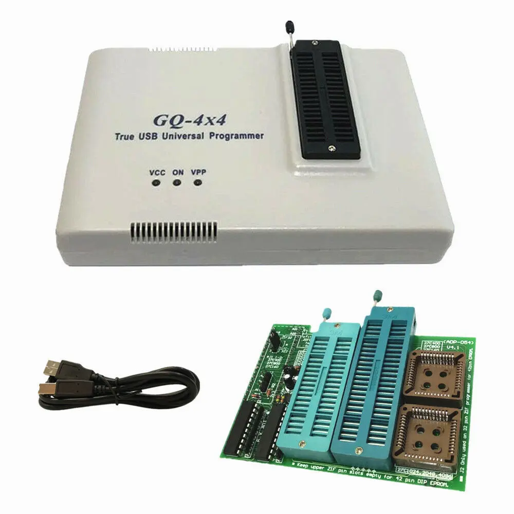 PRG-112 True USB GQ-4X V4 (GQ-4X4) Programmer + ADP-054 16 Bit EPROM 40/42 pin, Support W25Q256, MX29F1615