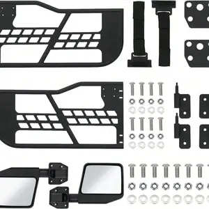 Gaomon Off-Road Tubular Half Doors for TJ (1997-2006) - 2-Piece Steel Tube Trail Doors, Ideal for Offroad Use (Side Mirrors Not Included)