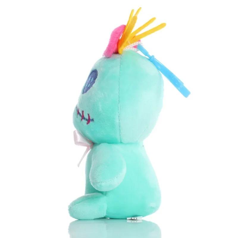 Scrump Plush Toys Pendant Cartoon Lilo and Stitch Plush Toys Soft Stuffed Kawaii Green Doll Xmas Gift For Boys