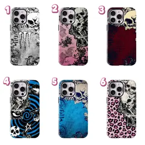 Monster Dark Gothic Phone Case with Skull Pattern - Shockproof and Protective Cover - Subculture Trendy Style for iPhone 17/16/15/14/13/12 ProMax Plus for suitable for both men and women, Perfect Gift for Women Men.A gift for the fans