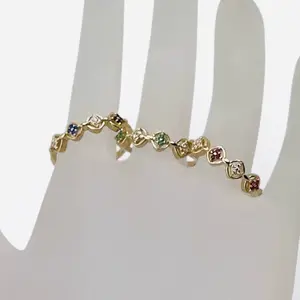 Oroconda Jewelry 14k Gold Women's Ring With Zirconia Available in Blue CZ Red CZ & Green CZ Options Elegant Luxury Style