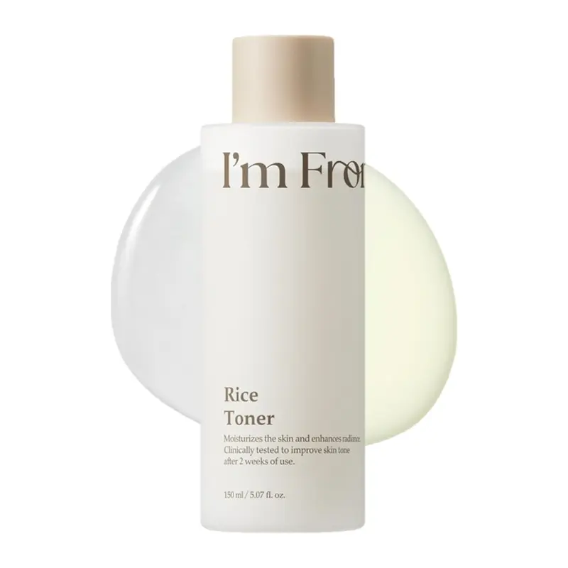 [I'm From] Rice Toner 150ml - Hydrating for Dry, Dull, Combination Skin, Vegan, Fragrance Free, Glass Skin