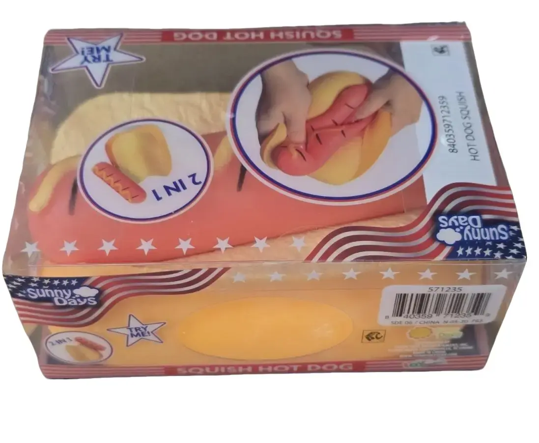 Sunny Days Squish Hot Dor or Bomb pop stress relievers for kids