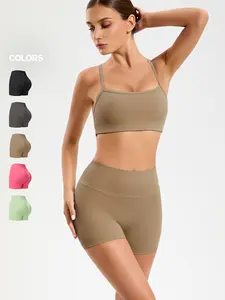MIA PRISTINE Shorts High Waist 3 Inch Seamless Feel Wide Waistband Tummy Control No VPL Naked Lycra Sweat Wicking S Shape Butt Lifting Pockets for Gym Running Cycling Tennis outdoorfun