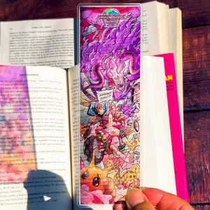 Dungeon Crawler Carl Stained Glass Bookmarks (Stained Glass Art, Transparent Bookmark, Book Lover, Fantasy Book Reader Gift)
