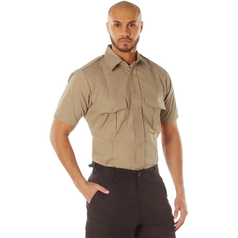 Khaki - Short Sleeve Uniform Shirt for Law Enforcement & Security Professionals