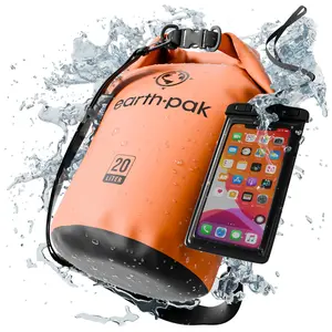 Earth Pak Waterproof Dry Bag - Roll Top Waterproof Backpack Sack Keeps Gear Dry for Kayak