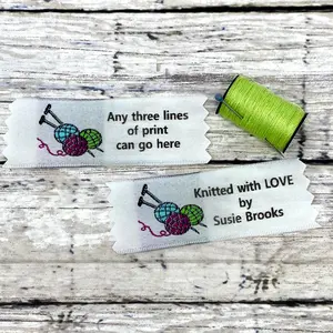 Name Maker Knitting Woven fabric labels for sewing knitting crocheting and quilting