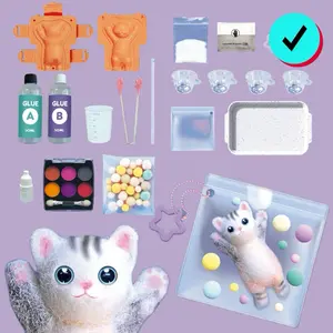 Cat DIY Stress Relief Kit, Perfect Christmas Gift, Fun Home Decor, Steam Science Experiment Toy, Natural Phenomenon DIY Magic Gift, Visual Learning Tools
