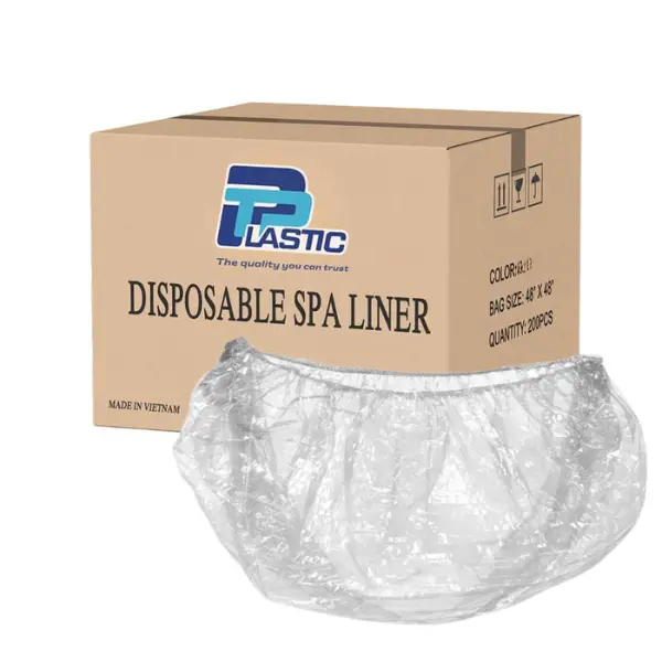 TP Plastic Disposable Pedicure Spa Liners - 200 Count | Clear Plastic Foot Bath Covers, Fits All Pedicure Spa Chairs for Salon & Home Shoe Pack