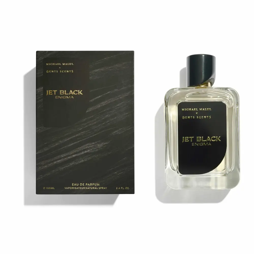 Gents Scents Jet Black Enigma by Michael Malul Eau de Parfum 3.4 oz For Men