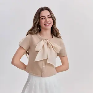 Women's Bow Tie Cardigan - Wild Fable
