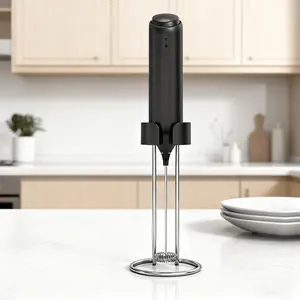 Mini Smart Milk Frother - Handheld Electric Mixer for Cappuccino Matcha & Keto Coffee 30s Barista-Level Foam 13,000 RPM Motor Dual Storage Modes Food-Grade 304 Stainless Steel Whisk