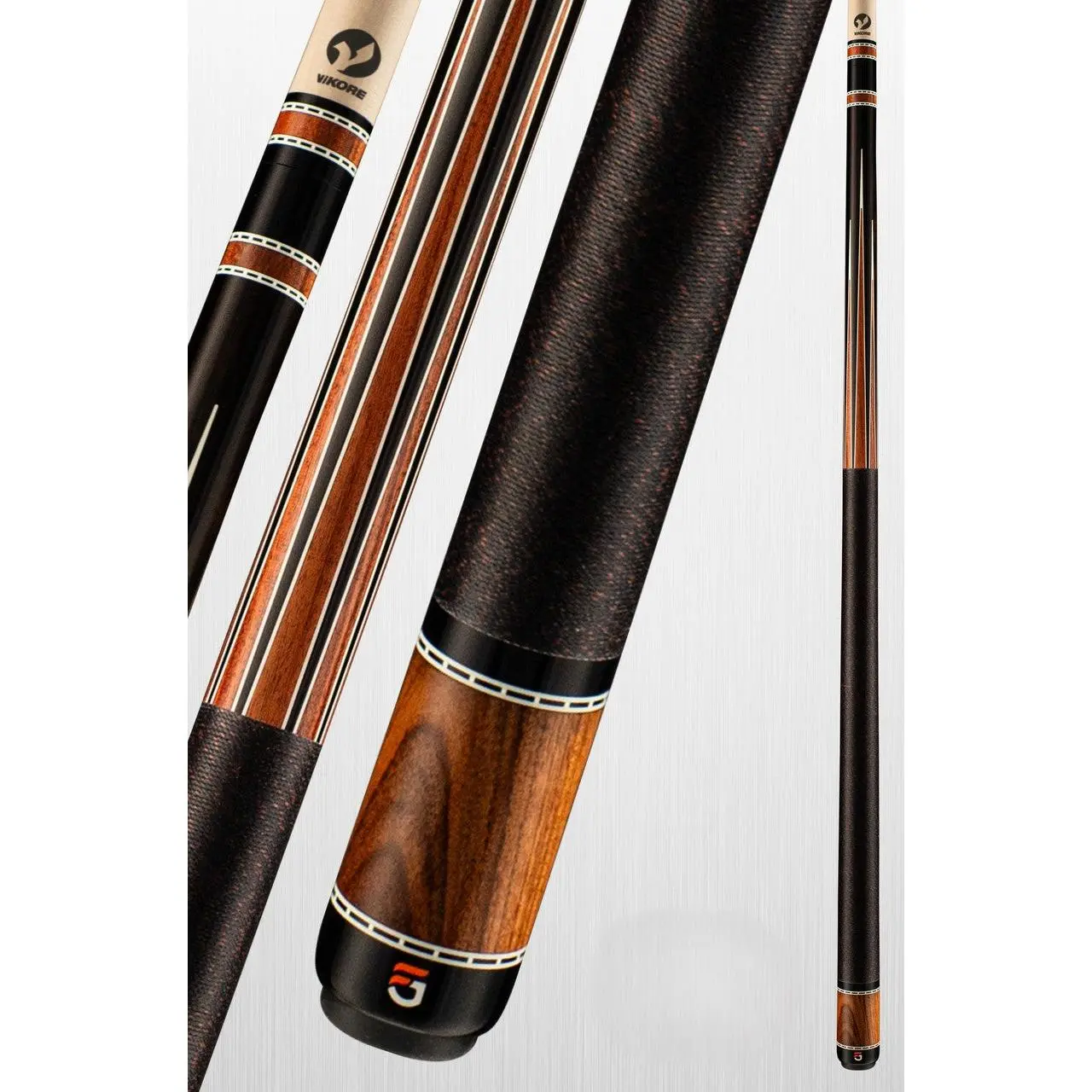 Viking Ovation OV0400 Official Playing Cue of Fedor Gorst West African Ebony & Pau Ferro ViKORE Shaft 16 IMA Inlays FG Logo