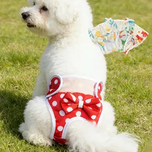 Reusable Adjustable Dog Diapers, Breathable Mesh Pet Hot Pants, Soft Comfort Fit, Washable Incontinence & Estrus Management, Multiple Sizes, Puppy Pads