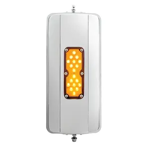 7" X 16" 18 LED 430 Stainless Steel West Coast Mirror - Non-Heated